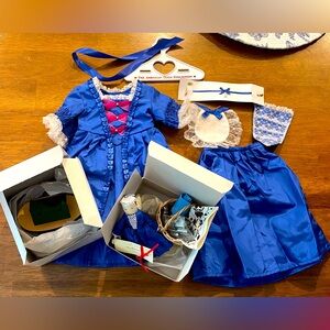 Retired 90s American Girl Doll Felicity’s Christmas Story Outfit & Accessories